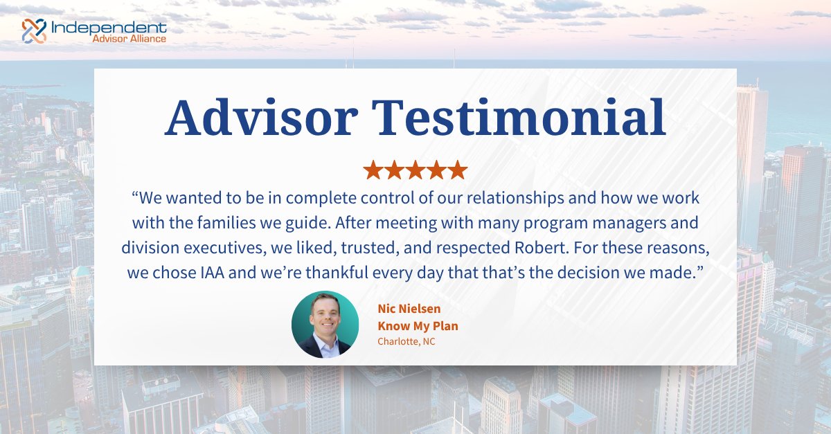 independentaa's tweet image. “Freedom, trust, and partnership.” 💼

Advisors like Nic Nielsen of Know My Plan choose IAA for the independence to serve clients their way—with a team they trust behind them.

🔗 hubs.la/Q03Nl8690

#WeAreIAA #AdvisorSupport #FinancialAdvisors
