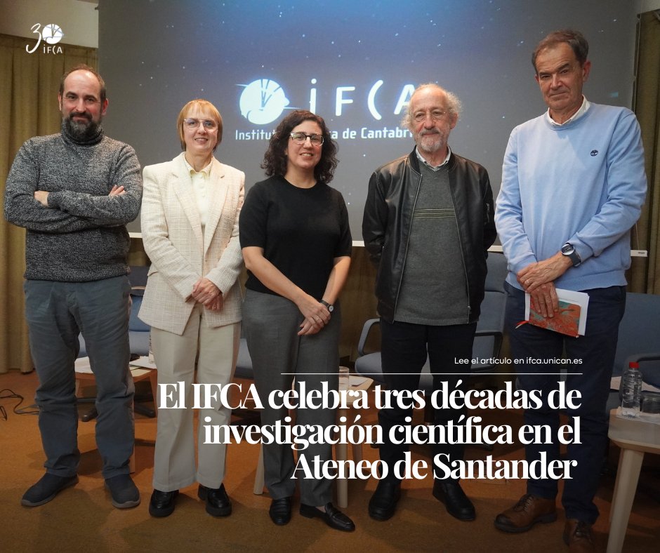 IFCA_CSIC_UC's tweet image. 🔴 Ayer celebramos los 30 años del IFCA en el @AteneoSantander  🎂

Recordamos los grandes hitos del instituto y hablamos de futuro: colaboración entre grupos, formación de futuras generaciones y la importancia del entorno internacional 🌍

🔗 goo.su/tOPvFu