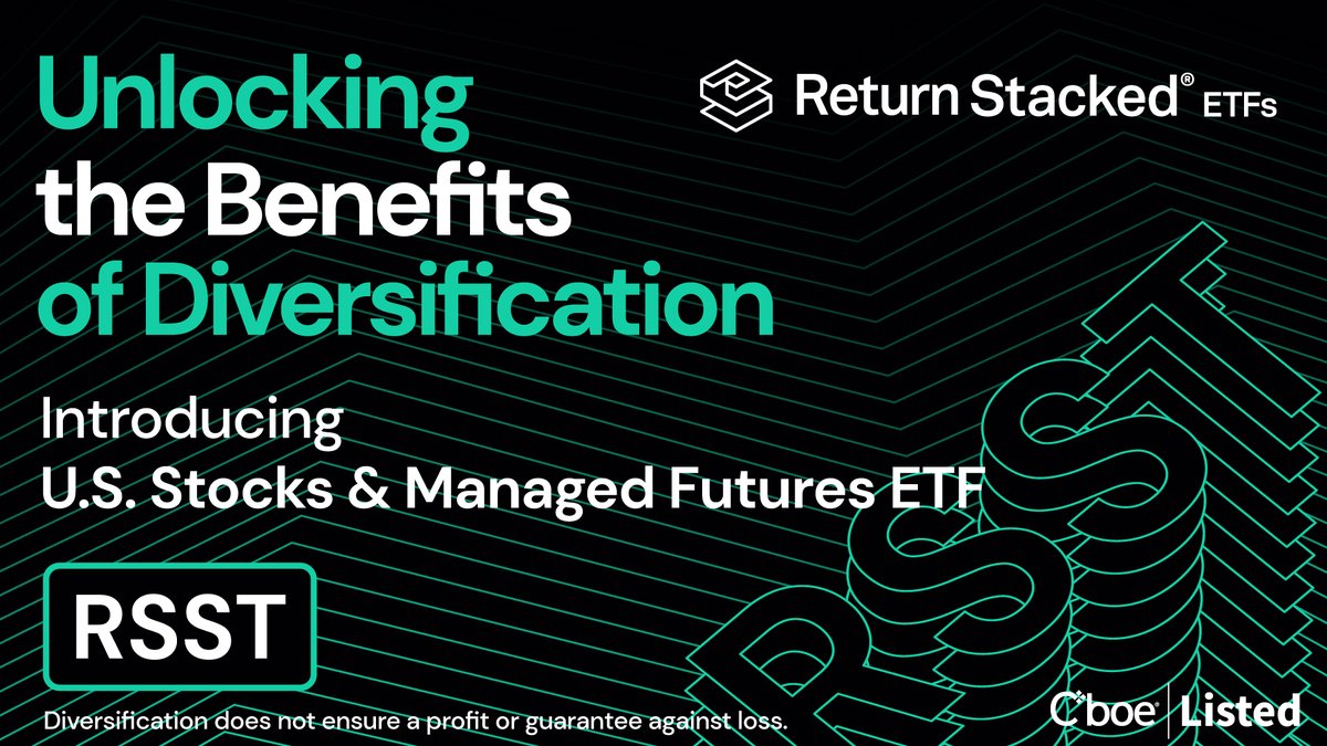 The Return Stacked® U.S. Stocks &amp; Managed Futures ETF – RSST.
 
The ETF seeks to provide $1 of U.S. large-cap equity exposure and $1 of a managed futures strategy for every $1 invested.
 
Learn more at returnstackedetfs.com