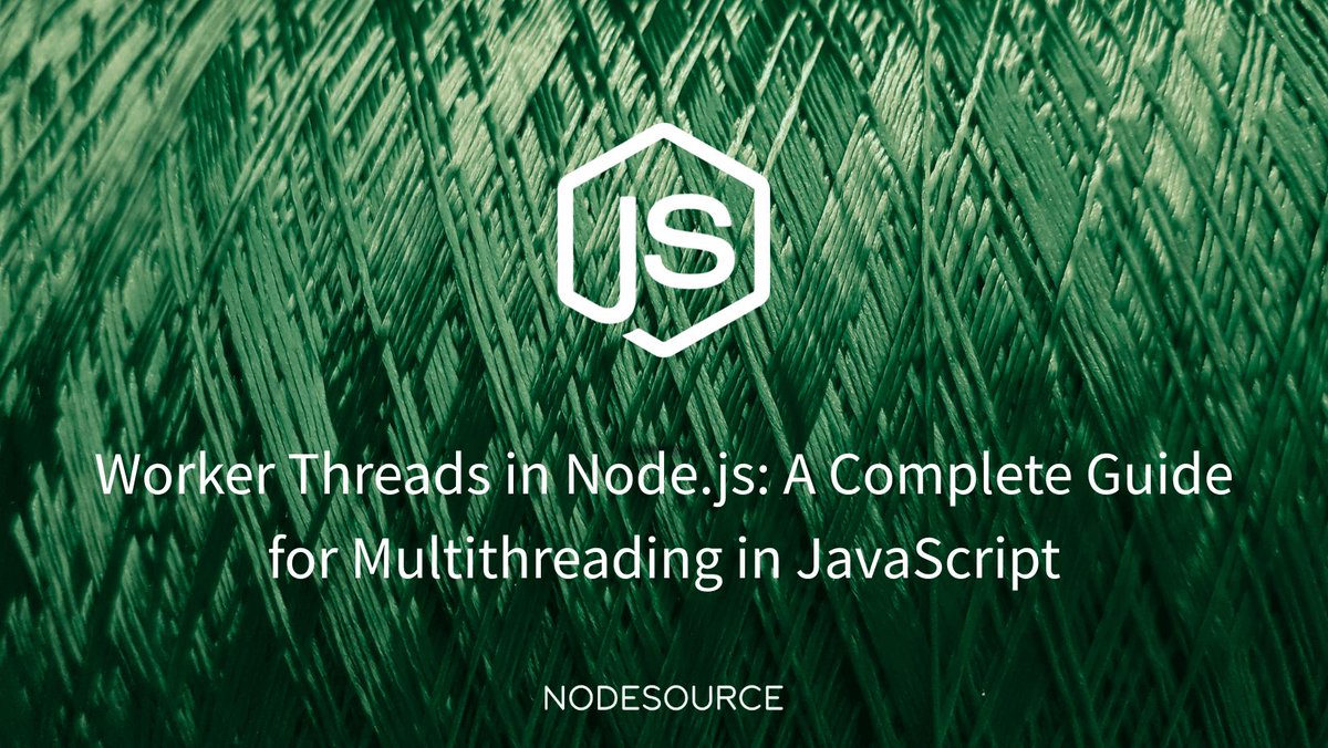 valpellegr's tweet image. Worker Threads in Node.js: A Complete Guide for Multithreading in JavaScript 
#node #javascript #multithreading
buff.ly/D8yHd03