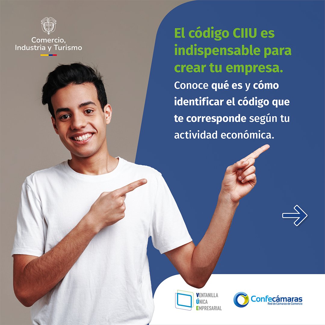 ccputumayo's tweet image. 🔑 ¿Ya identificaste el código #CIIU de tu empresa? Este es indispensable para registrar tus #ActividadesEconómicas en el RUT.
📝 En la #VUE puedes encontrar el código que mejor se ajuste a tu negocio. 🚀
🌐 Ingrea ahora aquí 👉 vue.gov.co/tramites-y-con…
#TodoEnLaVUE