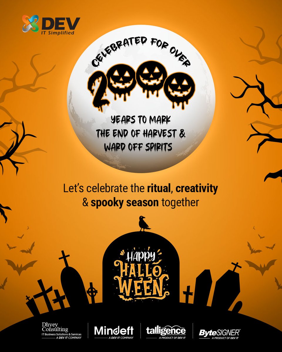 DEVITPL's tweet image. 🕯️ Did you know Halloween’s roots go back over 2,000 years?
What started as an ancient harvest festival to ward off spirits has now become a global celebration of creativity and connection! 🎭
Here’s to keeping the spooky spirit alive.🦇
#DEVIT #HappyHalloween #SpookySeason