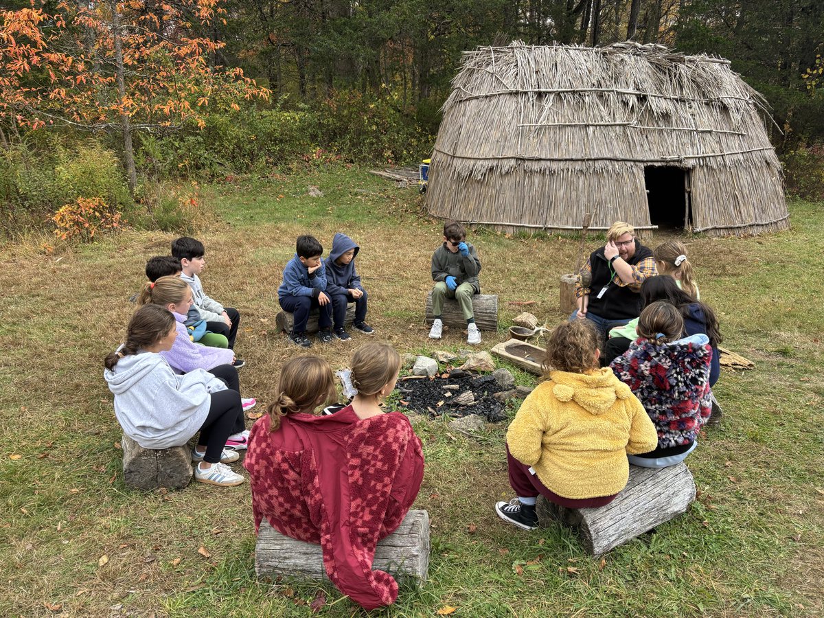 Fourth graders visited Teatown to explore how the First People of New York lived in harmony with nature—learning skills of survival, resourcefulness, and respect for the land. 🌾 #WOschool #ExperientialLearning #wearechappaqua