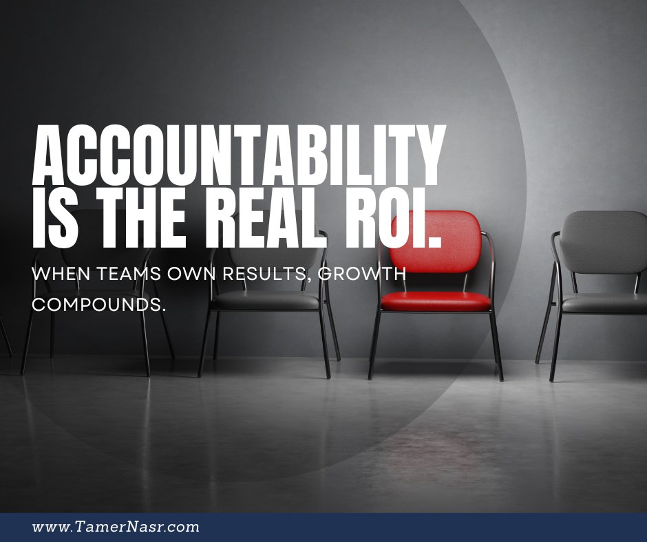 TamerNasrPM's tweet image. Systems don’t create accountability—leaders do.
We help build cultures where accountability is shared, progress is visible, and performance never stops. #TamerNasr #Leadership #Accountability #TeamCulture #PerformanceDriven #BusinessLeadership #ManagementExcellenceq