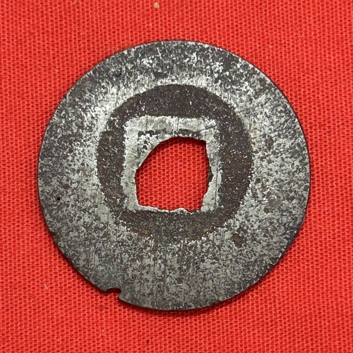 【 実物古弊象嵌 胡銅水盤 】　天保通宝/寛永通宝　戦前　　N1205F 実物古弊象嵌 胡銅水盤 】 天保通宝/寛永通宝 戦前 N1205F 寛永