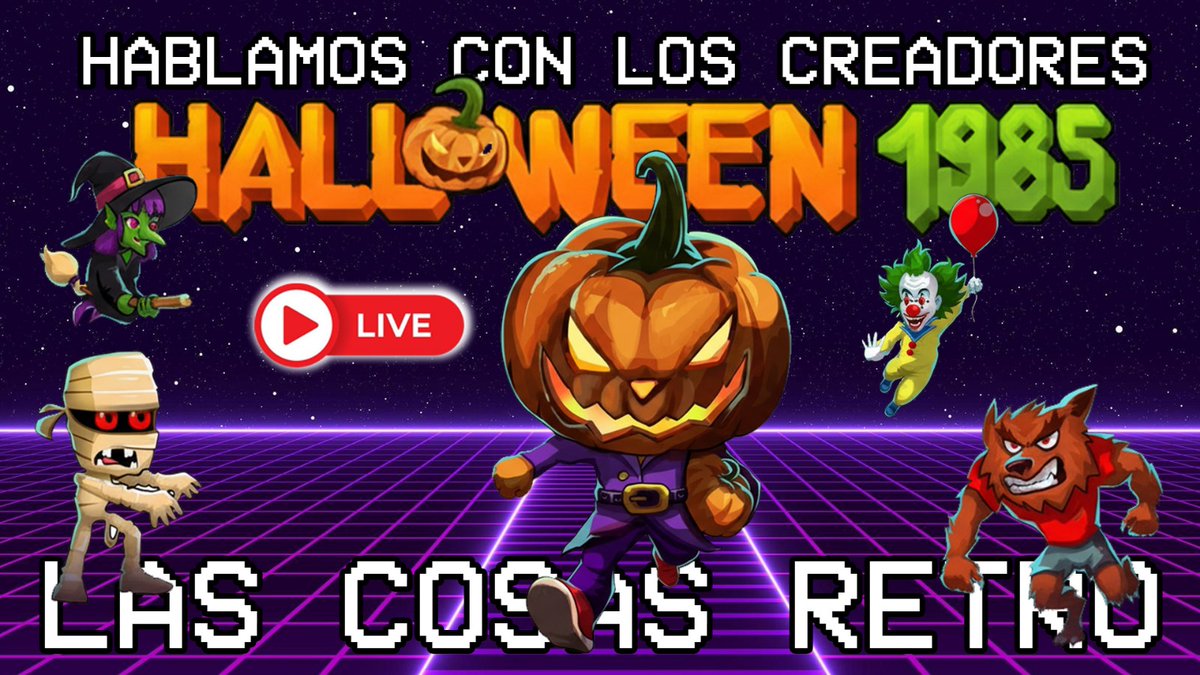 Hoy a las 20:00 estaremos en directo con los creadores de #Halloween1985, el nuevo videojuego arcade pixelart del que todo el mundo habla.
YouTube:
youtube.com/live/OYLrjt1-t…
Twitch:
twitch.tv/LasCosasRetro