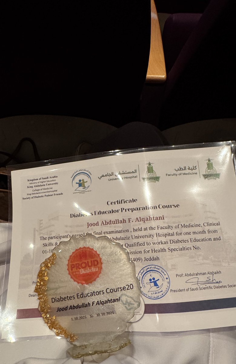 Officially CDE 🥳🥳
الحمدلله 
رسمياً مثقفة سكري معتمدة- بالمركز الرابع 🌟

رحلة جميلة أضافت لي كثير، وفتحت لي باب جديد من العطاء.

وبإذن الله القادم أروع 🤜🏻