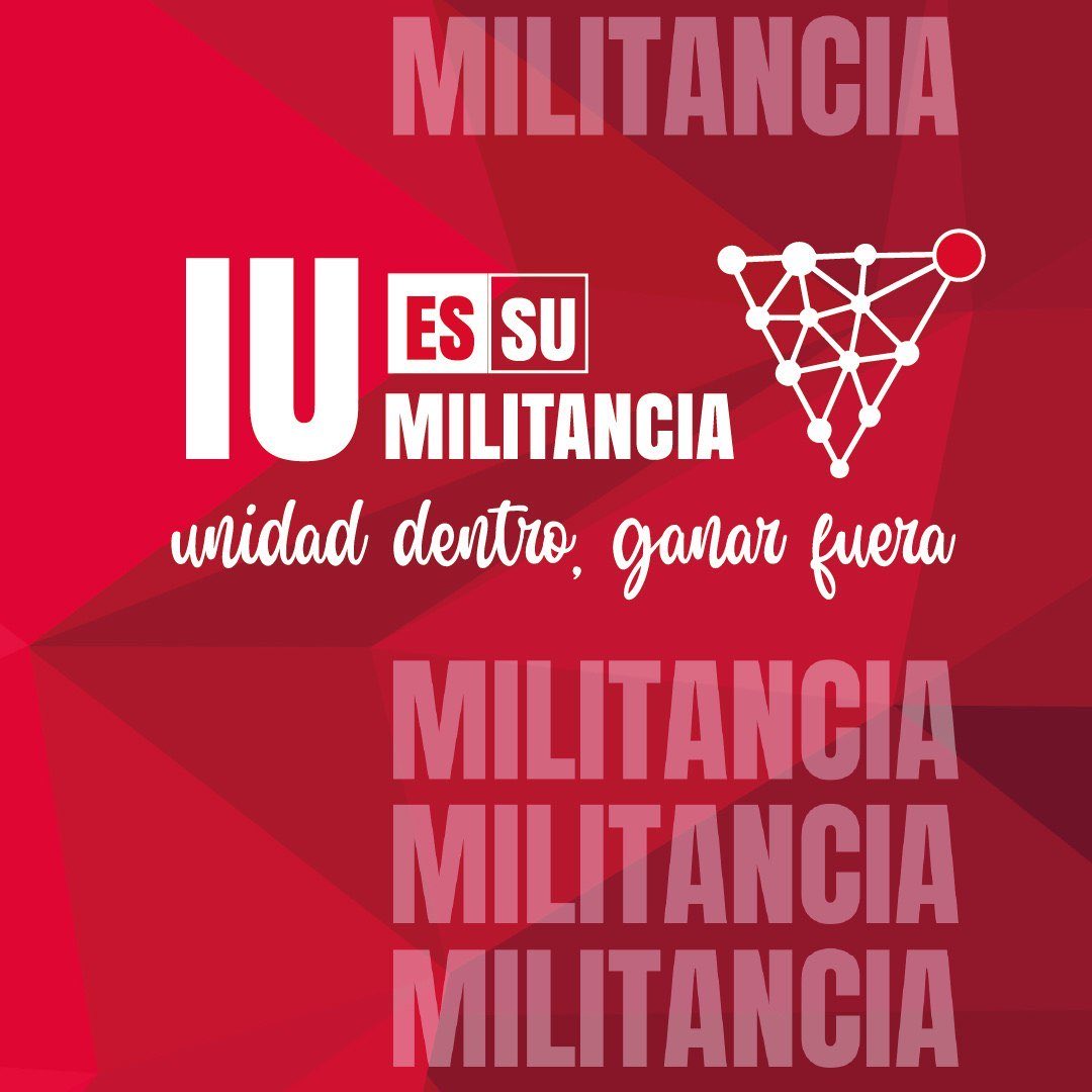 <a href="/IUesMilitancia/">IU es su Militancia 🔻</a> Mi apoyo a <a href="/CarolCordero_N/">Carolina Cordero 🔻</a> y a todo su equipo en la #IIAsambleaRegionalIUMadrid bajo la candidatura #IUessumilitancia.
