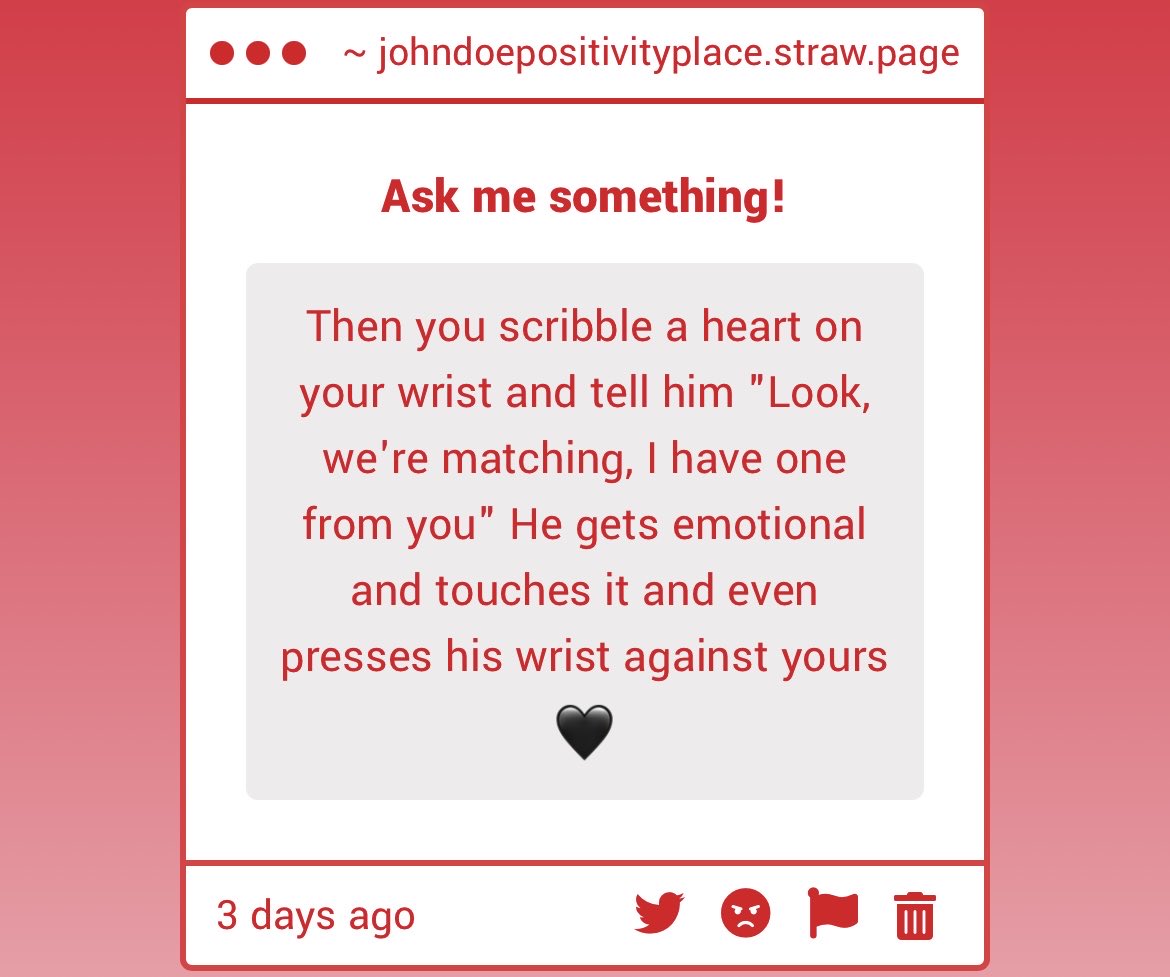 JD_Positivity's tweet photo. STOP! This is so cute 🥺 I’m gonna draw this if I ever get out of my art block! 🥹❤️ https://t.co/awFrMuWUSo