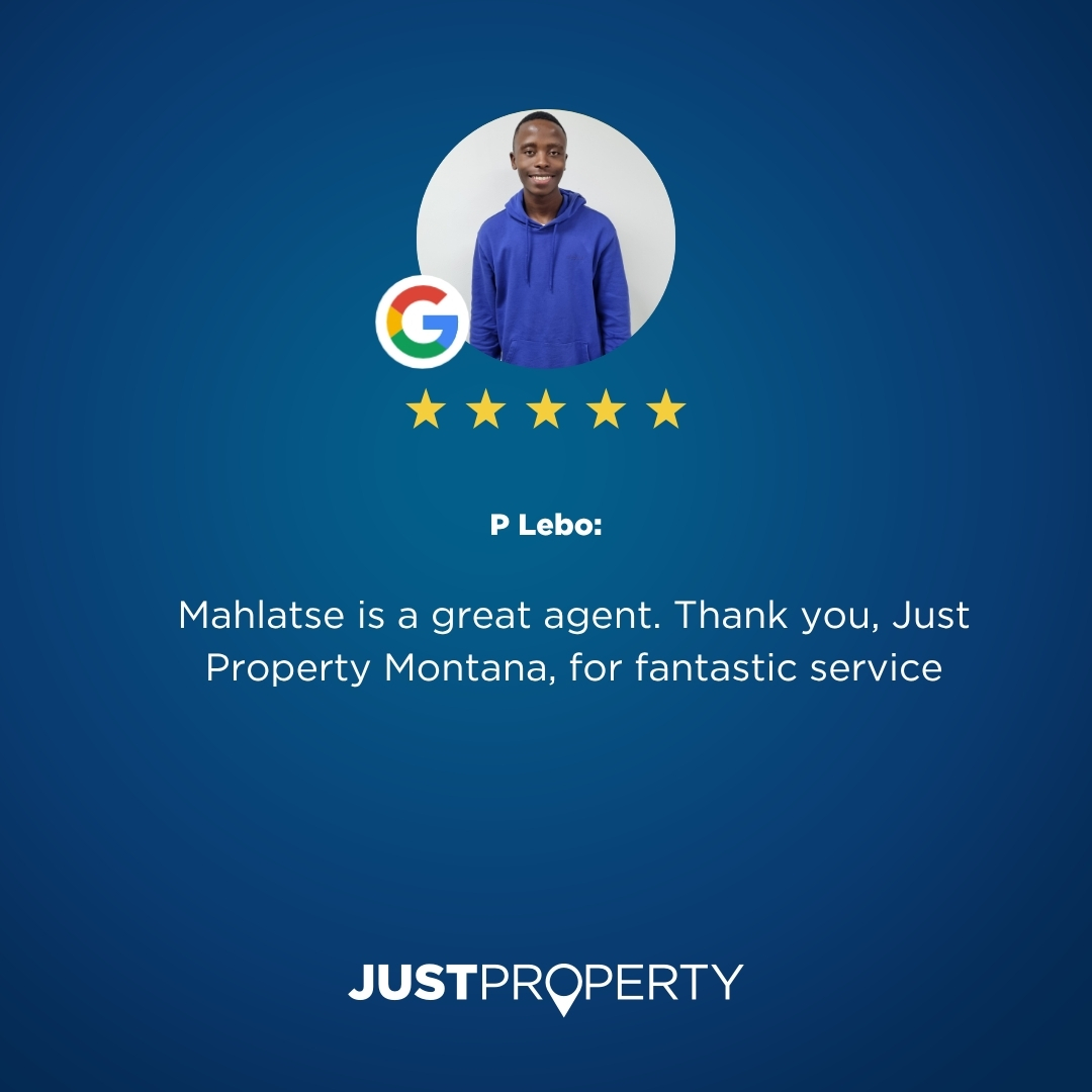 JustPropMontana's tweet photo. 🌟 Shoutout to Mahlatse Chipana! 🌟
Congratulations on receiving a 5-star Google review! ⭐⭐⭐⭐⭐
Your hard work, professionalism, and commitment to excellence are making a real impact. Keep shining👏
#5StarService #clientlove #welldeserved #topservice #justpropertymontana https://t.co/e0QDEXDLaQ