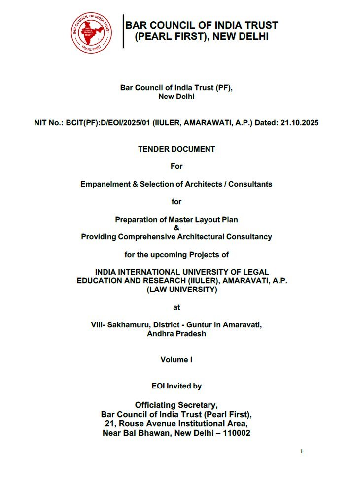 andhrudu12's tweet photo. Indian International University of Legal Education & Research
#Amaravati Bar Council of India #BCI #IIULER https://t.co/qR3bCQvIl4