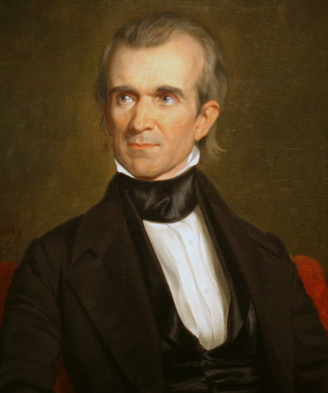 During Polk's single term as President, Texas joined the Union, and the 1846 Oregon Treaty established the border between the US and British Canada.