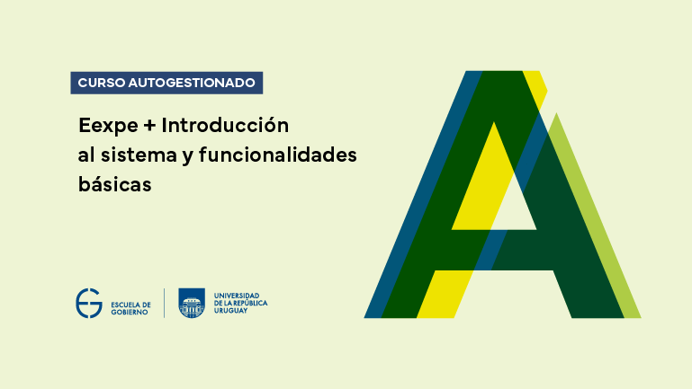 📚Curso autogestionado: Eexpe+ Introducción al sistema y funcionalidades básicas (Grupo 5)

🏛️La formación es abierta a funcionariado y docentes de <a href="/Udelaruy/">Universidad de la República</a> 

🗓️Inscripciones abiertas hasta el 16 de noviembre.

🔎Más info: escueladegobierno.udelar.edu.uy/curso-autogest…
