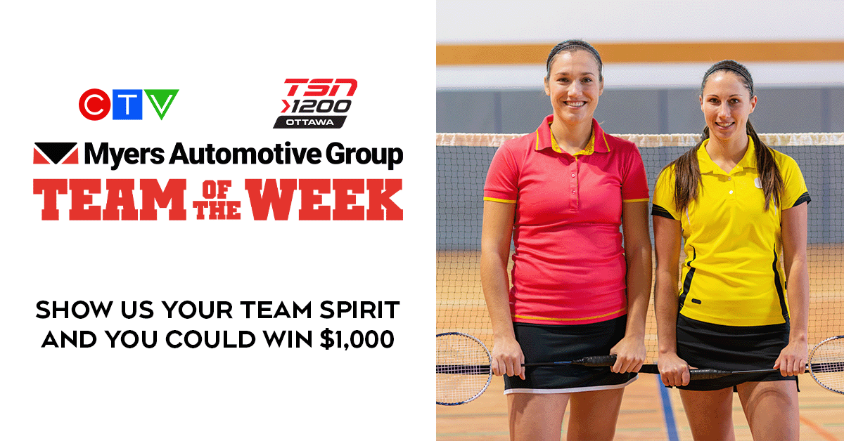 CTV Ottawa &amp; TSN 1200 wants YOUR team to be the
<a href="/MyersAutoGroup/">Myers Automotive Group</a> Team of the Week!
Show us your team spirit! 🤩

We'll select a $1000 weekly winner + your team will join CTV News at 6 on-set to pick up your prize!

Submit your team here: tsn.ca/radio/ottawa-1…

#sponsored