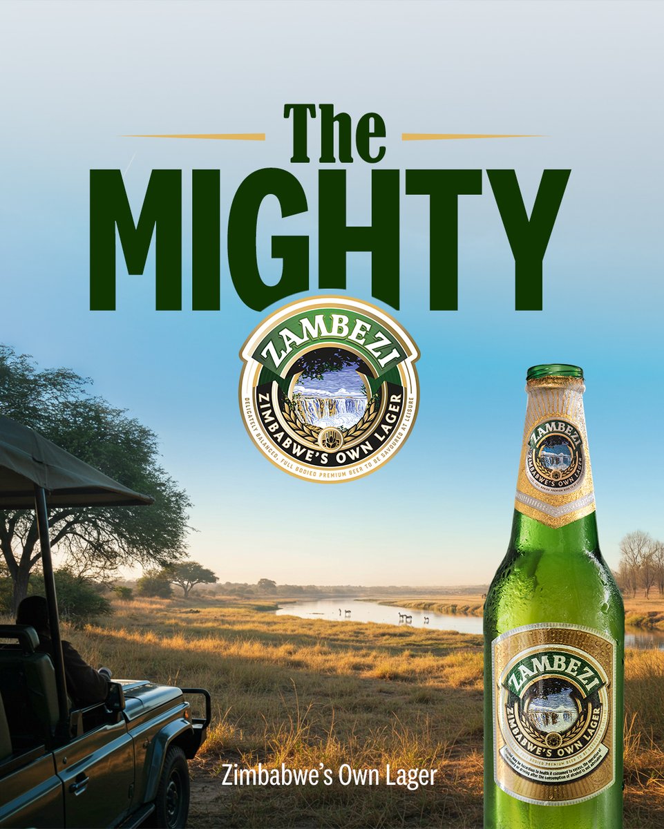 Zambezi_Lager's tweet image. From the heart of the savannah to the chill of your cooler, Zambezi Lager carries the spirit of #TheMighty. Every sip connects you to the rhythm of the land and the roar of the river. This is natural refreshment, brewed for those who move with purpose. #ZambeziLager #TheMighty