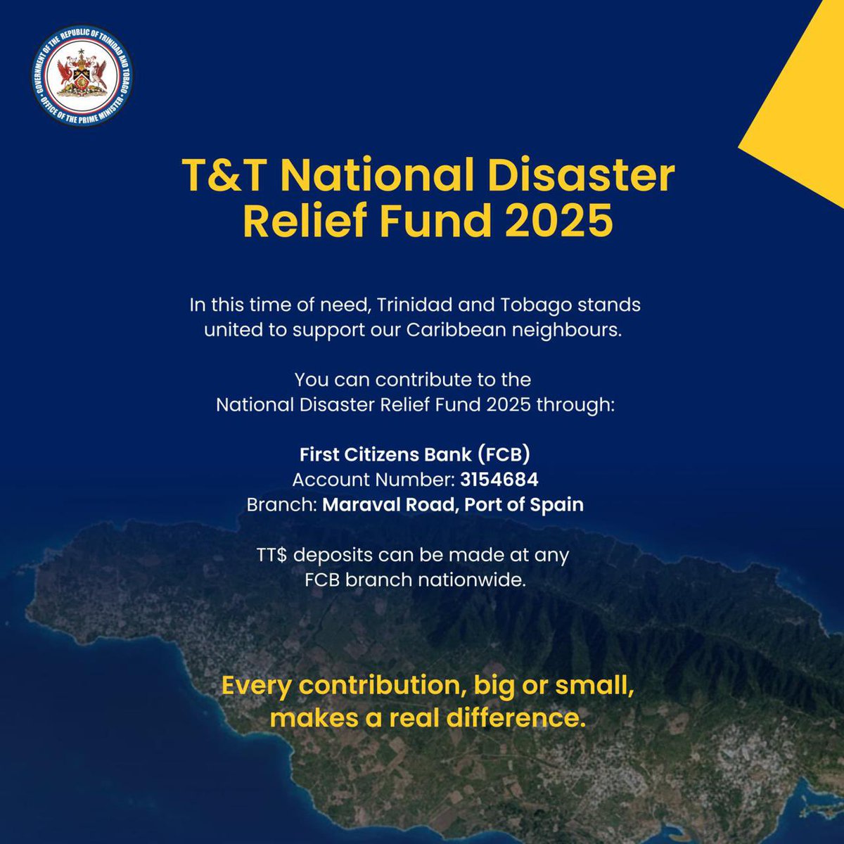 Trinidad and Tobago Government Communications tweet media