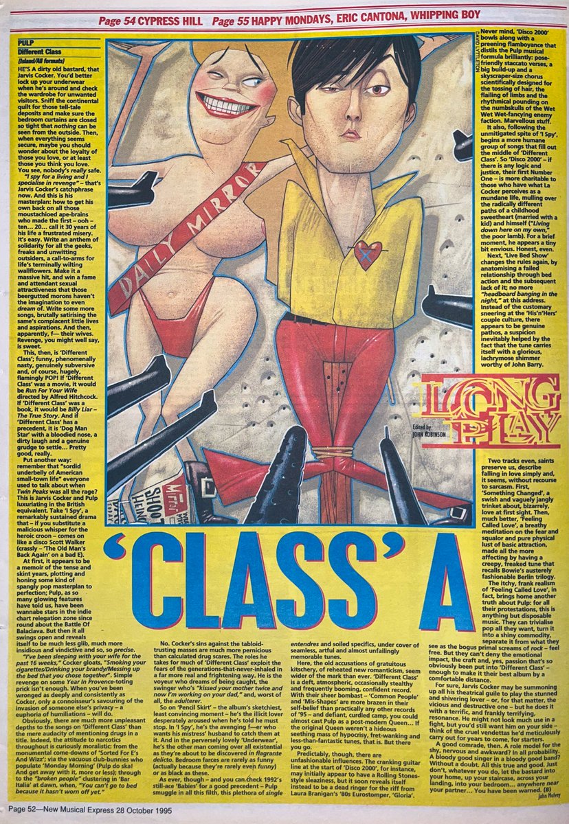 Que nunca se olvide el Different Class de #Pulp. Treinta años de una catedral de los años 90.