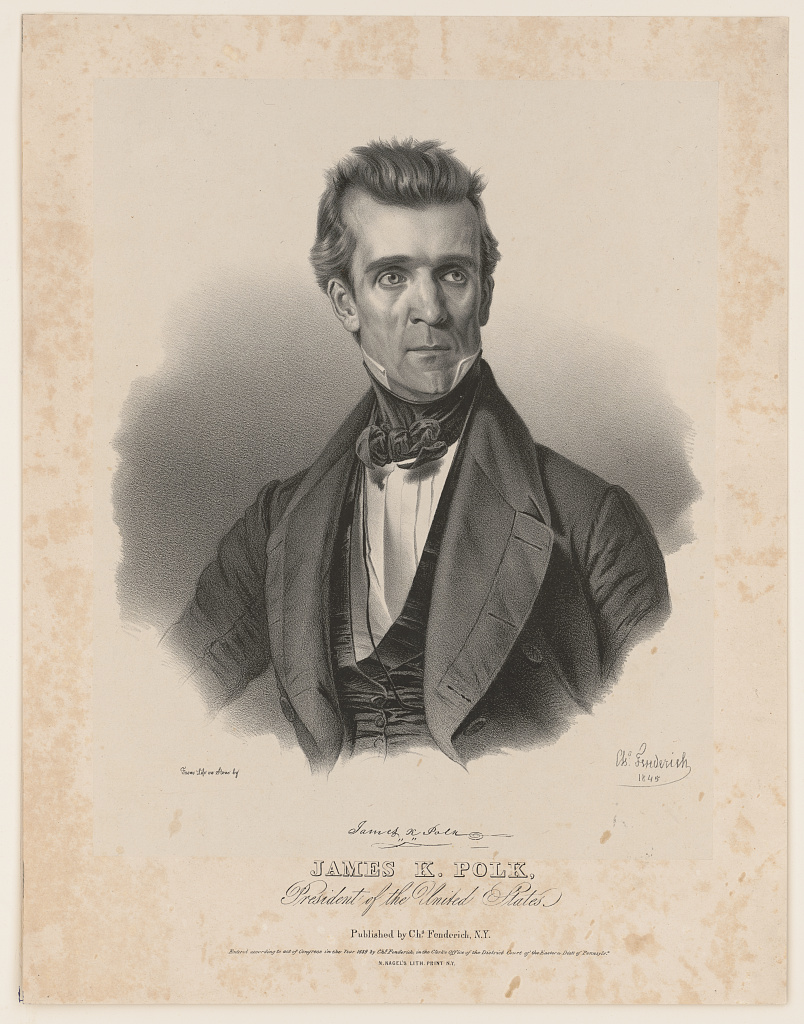 Polk died at age 53 in 1849, only 103 days after leaving the presidency, of cholera.