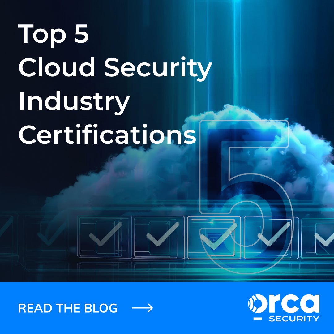 orcasec's tweet image. Five cloud security certifications stand out in 2026, but they&apos;re all different. 

We break down CCSP, CCSK, AWS, Google Cloud, and Azure so you can pick the right one for your career. 

Read more: orca.security/resources/blog…