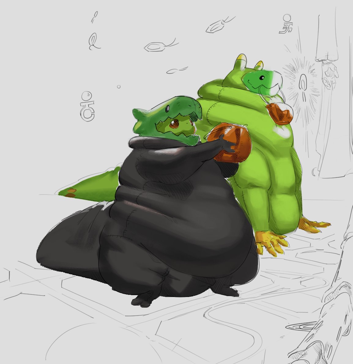 A little trick or treating doodle. :&gt;