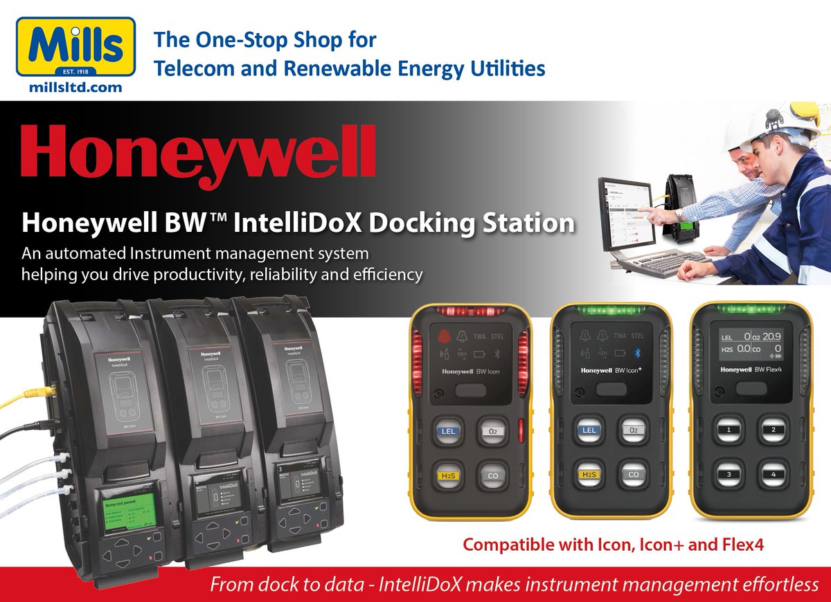 millsltd's tweet image. Take control of gas detection with ease ⚙️
The Honeywell BW™ IntelliDoX automates bump tests, calibrations &amp;amp; setup - fast, flexible, and tool-free. Stay compliant, save time, boost safety. 😀
For more information and to order: millsltd.com/default/intell…