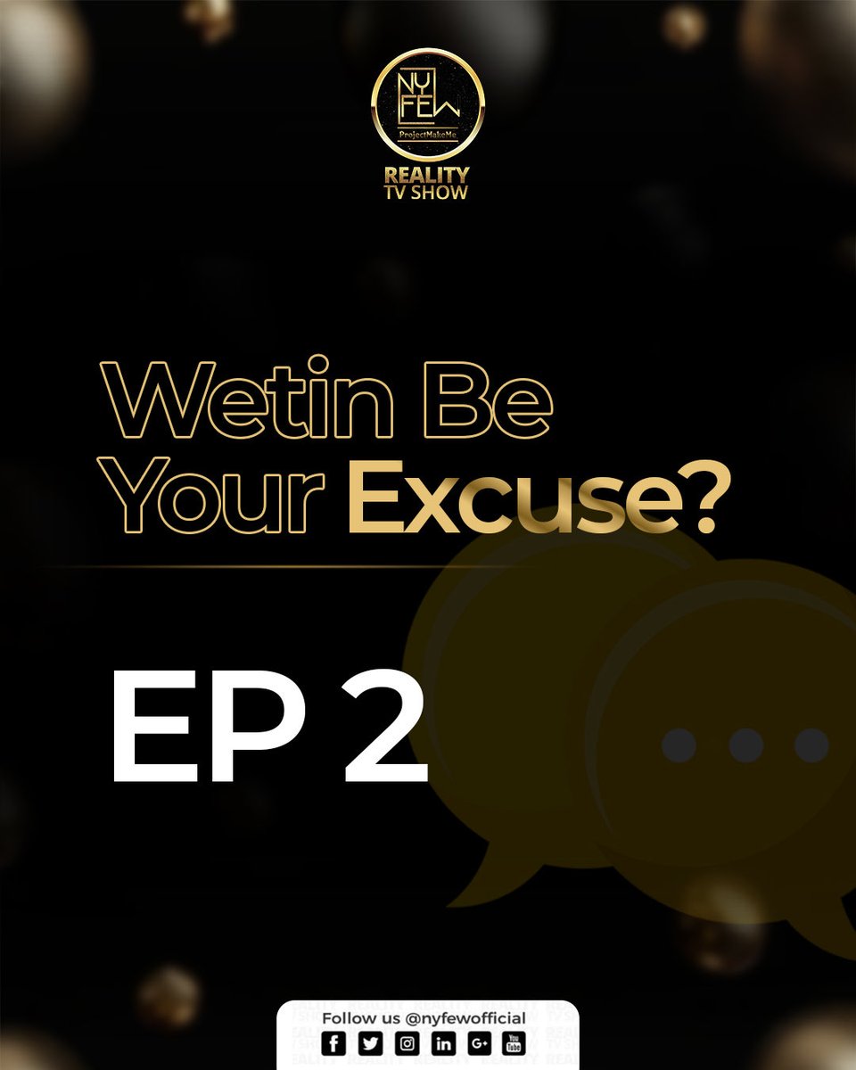 NYFEWofficial's tweet image. Storm came. They built a boat. 
What&apos;s one tough thing you turned to fuel?

#wetinbeyourexcuse #projectmakeme #nyfew