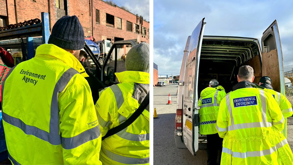 On 24 Oct, the EA  joined <a href="/lpoolcouncil/">Liverpool City Council</a>, <a href="/MerseyPolice/">Merseyside Police</a> and other partners to target illegal waste carriers near Liverpool Docks.

- 38 vehicles stopped
- Notices issued
- 1 vehicle off the road

We are working together to fight #WasteCrime and protect our environment.