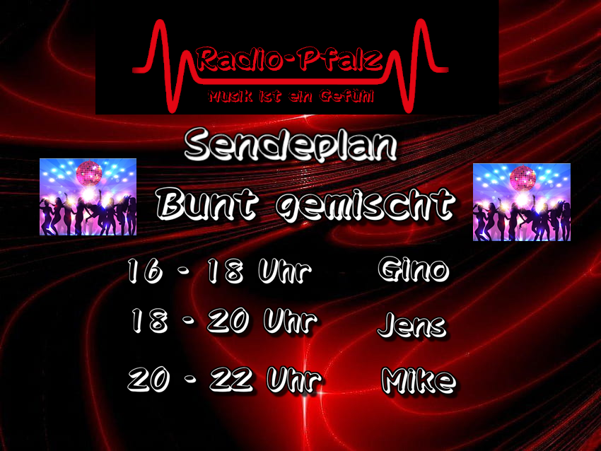 Mit einer bunten Mischung von radio-pfalz.com durch den Tag unter Volldampf Richtung Wochenende.