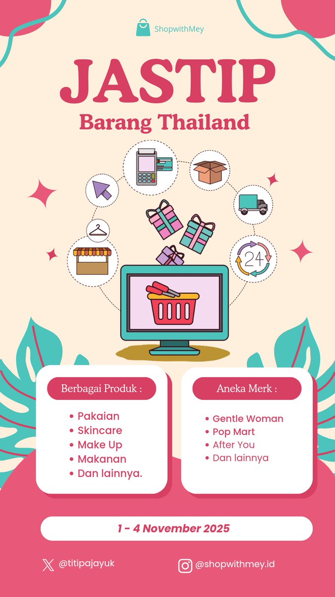 titipajayuk's tweet photo. Hii guys, aku open jastip BKK Thailand. Yang mau nitip boleh langsung dm aja yaa, accept any request!🤩🤩 https://t.co/27XqTuqaFk