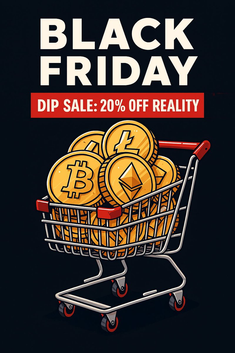CryptoKnightBen's tweet photo. Black Friday shopping spree kicks off Nov 1st! 
Is this our Crypto Black Friday? 

Will there be a better time to stack $BTC, $ETH, $SOL or your fave alts? 

Or is this the steal of the cycle? 

Drop your takes below 👇

#CryptoBlackFriday #BlackFridayDeals #Altseason #CryptoDeals