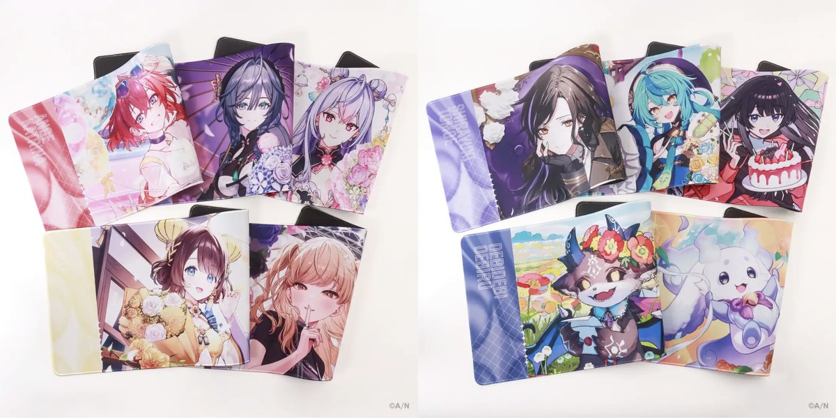 【サプライ】「にじさんじ」から『アンジュ・カトリーナ』『綺沙良』『梢桃音』『司賀りこ』『シスター・クレア』『白雪巴』『珠乃井ナナ』『月ノ美兎』『でびでび・でびる』『ルンルン』スリーブ・合皮製デッキケース・ラバーマットが登場　2025年10月31日18時から通販開始  supersolenoid.jp/blog-entry-444…