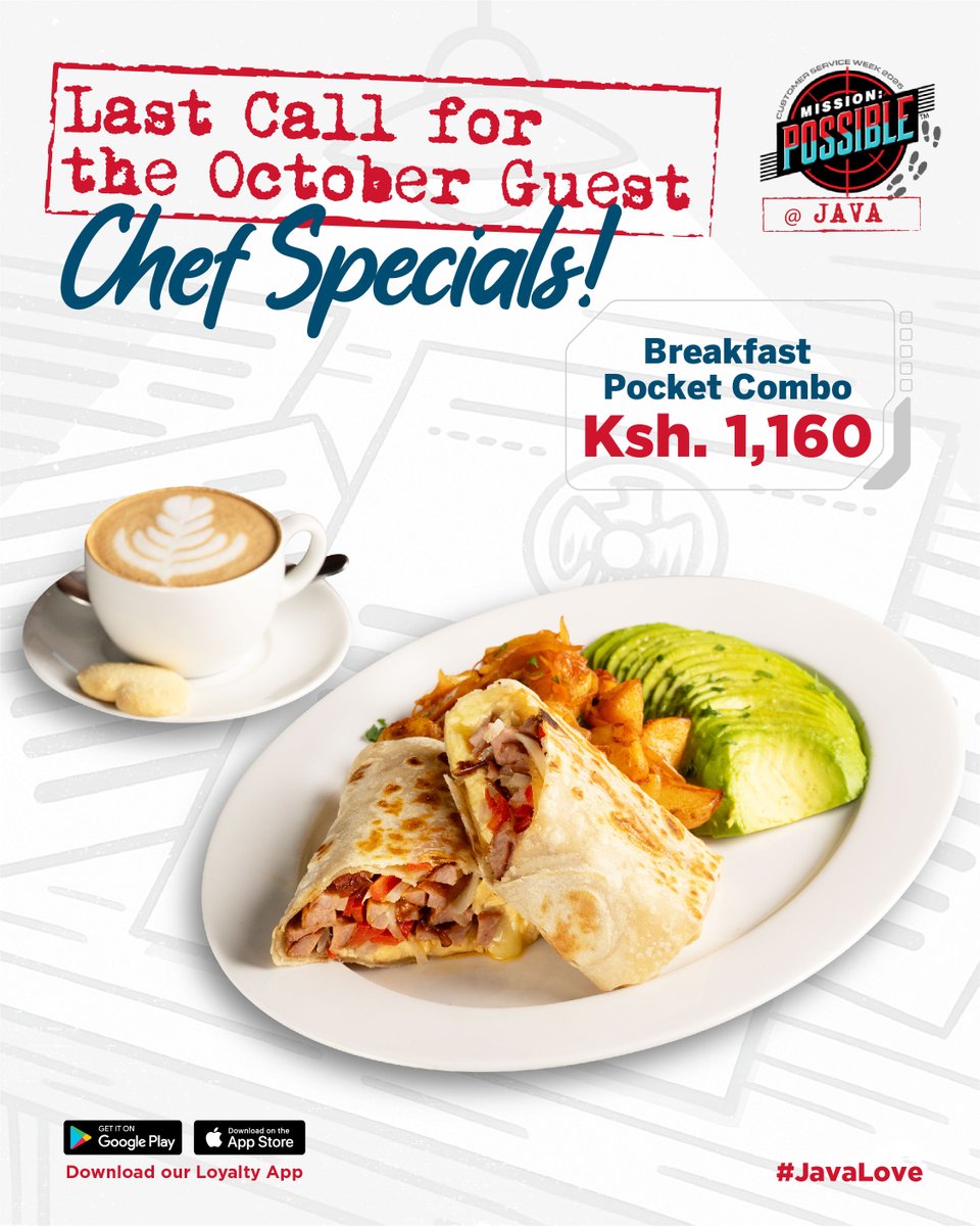 javahouseafrica's tweet image. We have had a time with David Kinyanjui in our kitchens this month! As the month comes to a close, make your way to a Java branch near you and enjoy a meal. #JavaLove #JavaGuestChef