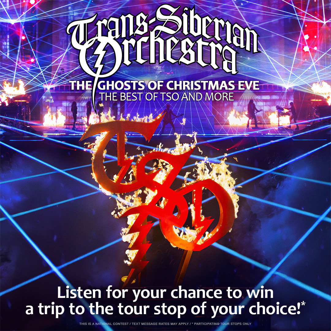 Listen every weekday at 8 a.m., 11 a.m., 2 p.m., and 5 p.m. for your chance to text-in-and-win a trip for two to the city of your choice to see <a href="/trans_siberian/">Trans-Siberian Orchestra</a>!