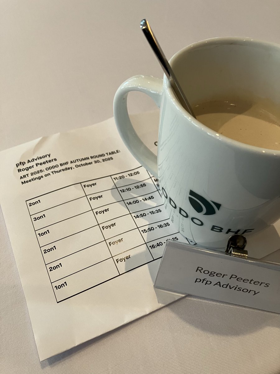 Draußen zeigt sich der Herbst heute endlich mal von der sonnigen Seite. Hoffe auf der Herbstkonferenz von ODDO und Equity Forum auf ähnlich erhellende Gespräche.  😇