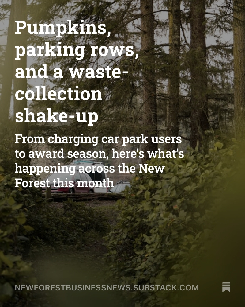 NFDispatch's tweet image. Pumpkins, parking rows, and a waste-collection shake-up.

Plus, new "your voices" feature with our first letter coming from a local councillor.

open.substack.com/pub/newforestb…