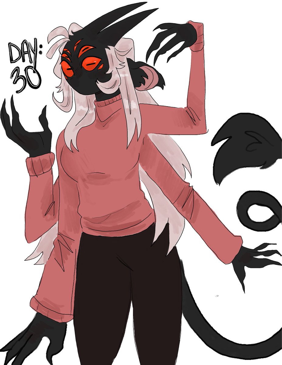 Kamdalphil1's tweet photo. Day 30 of MonsterGirl-Tober: Monster Girl sona!!! 

Horns, multiple eyes, multiple arms, my fave 😏 Only 1 more day!!!

#inktober #oc #monstergirltober #promptlist #art https://t.co/LDkVdyEwT5