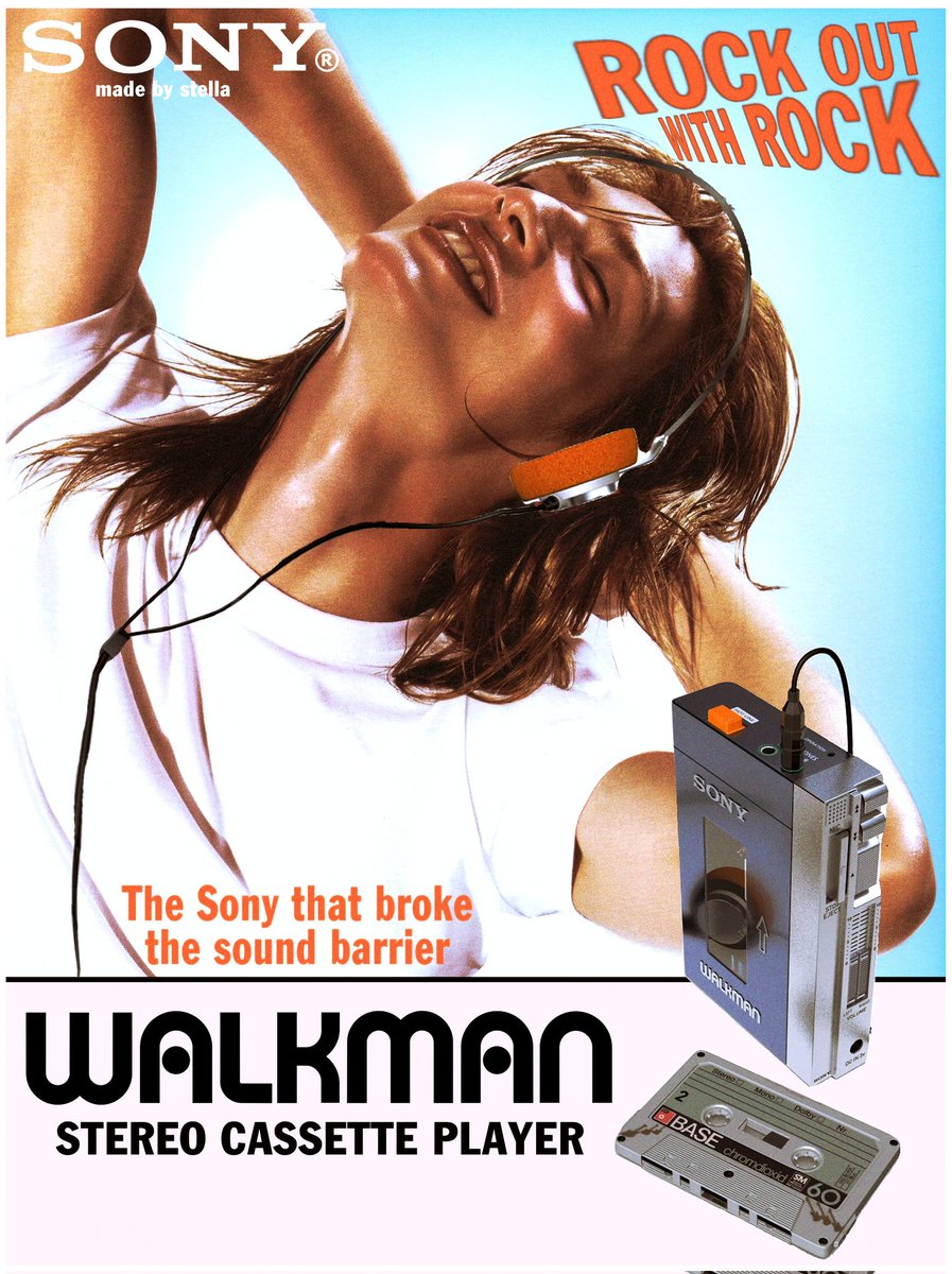 #jooyeon retro walkman ad design