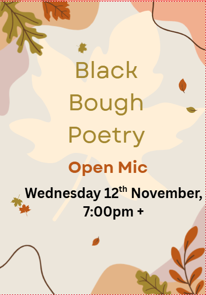 blackboughpoems's tweet image. Join us at the next Black Bough #openmic -Wed 12th November, 7PM!

eventbrite.co.uk/e/black-bough-…

#openmic #spokenword #poetry