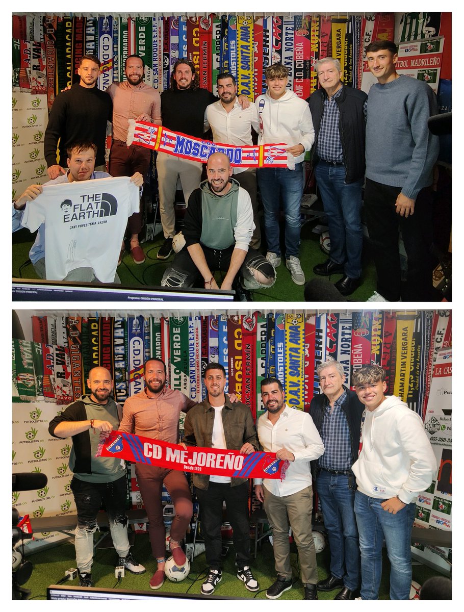 Programa Nº338  en <a href="/Balon_Tierra/">𝔹𝕒𝕝𝕠́𝕟 𝔸 𝕋𝕚𝕖𝕣𝕣𝕒 ⚽</a> con la vista de un gran amigo como es #Poves y #Pedro del <a href="/CDCMOSCARDO_com/">CDC Moscardó</a>

También la visita de un gran míster como es <a href="/alexdinis_/">Alex Dinis</a> del <a href="/mejoreno/">C.D.MEJOREÑO</a>.

MUCHÍSIMAS GRACIAS POR LA VISITA AMIGOS ⚽.

🎥youtube.com/live/FhpbALdq9…

#LaCasaDelFútbolMadrileño