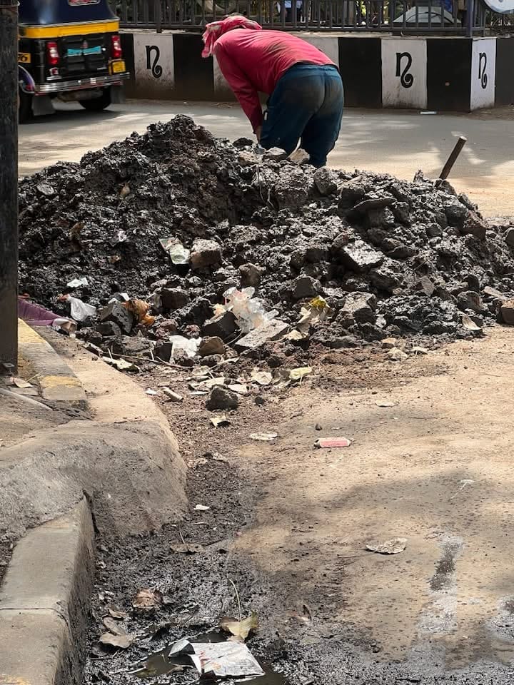 dianadharda's tweet photo. Mumbai has summer season, monsoon season and now, road digging season. 🙄 https://t.co/nfAwhDKTnQ