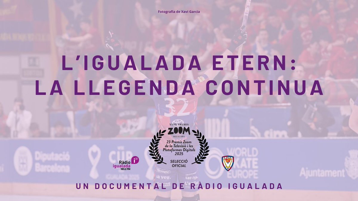 🏑🎥El documental de Ràdio Igualada fa història i irromp a la Secció Oficial dels Premis Zoom Festival 🎉🎉🎉🎊🎊🎊<a href="/PremisZoom/">Premis Zoom</a> <a href="/IgualadaHC/">Igualada Hoquei Club</a> 
radioigualada.cat/lacarta/el-doc…