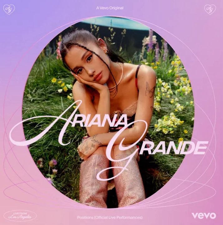 PopBase's tweet photo. Ariana Grande has surprise released the ‘Positions’ VEVO performances on streaming services for the album’s fifth anniversary. https://t.co/bGcKIHa8D8