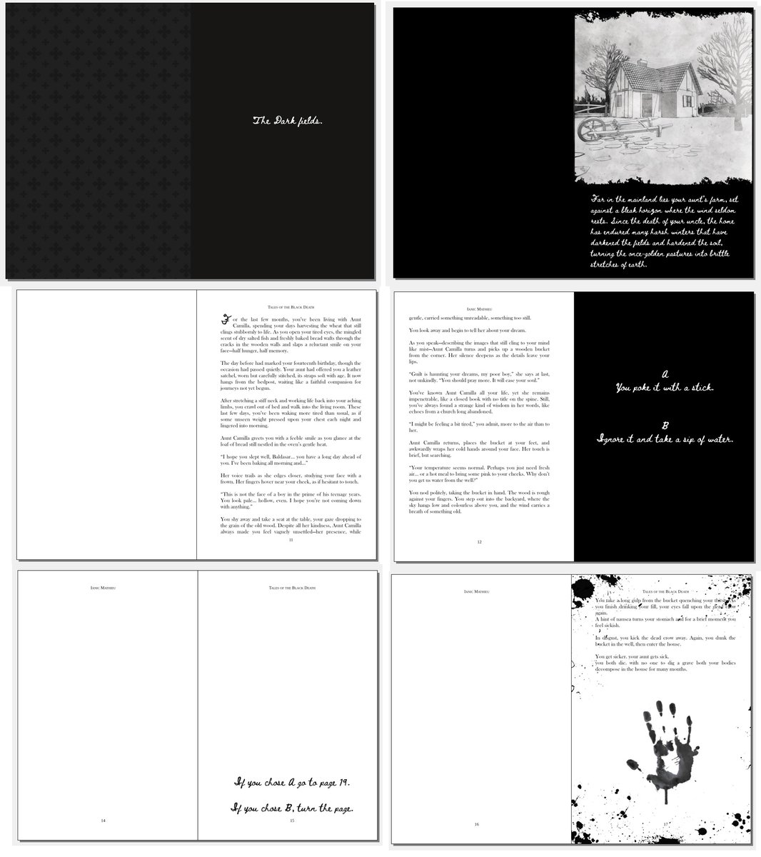For anyone curious about the book’s layout, here’s the original mockup I made before assembling the final version.