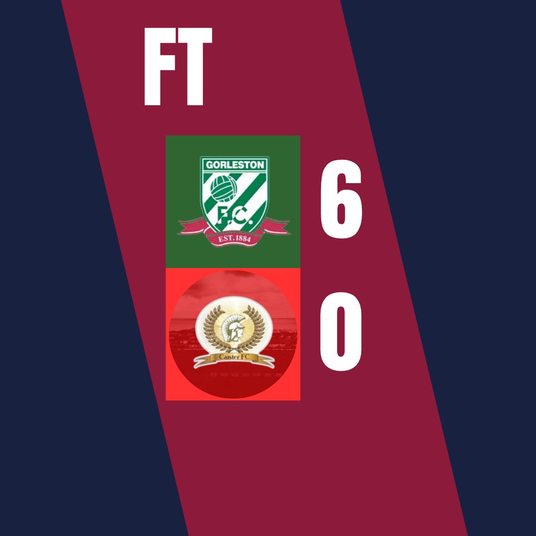 FootyUpdates71's tweet image. NORFOLK SENIOR CUP
@gorlestonfc 6 - 0 @caisterfc1 
Absolute domination from Gorleston in the Norfolk senior cup as they put 6 past Locals Caister. Goals from Alby Matthews, Kieran Higgs and Spencer Keller meant Gorleston where up 3-0. Curtis and Marsden X2 then scored for 6-0!