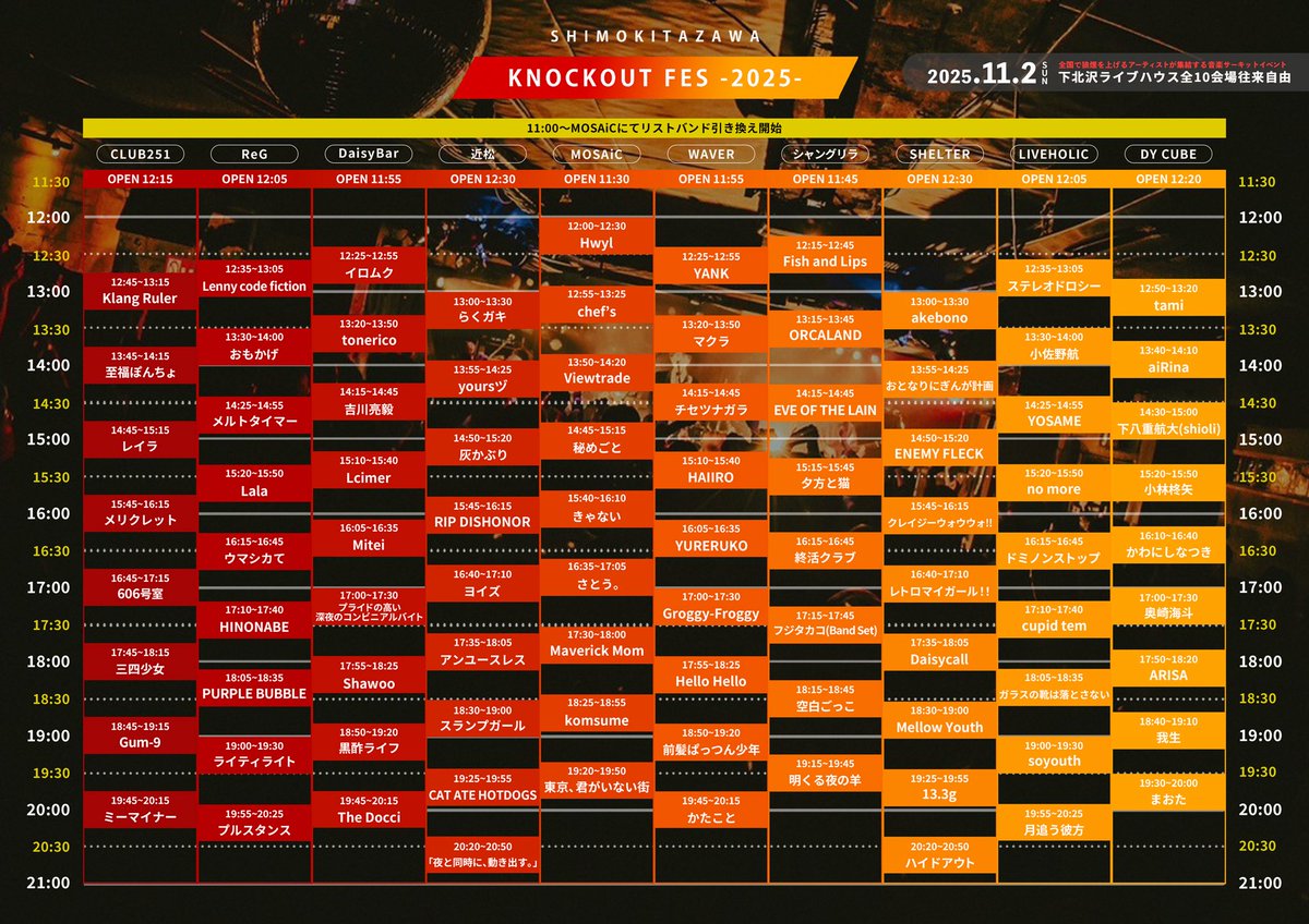 Touya_Staff's tweet image. \今週のライブ出演情報📢/

11/2(日)下北沢ライブハウス10ヶ所にて開催 #KNOCKOUTFES への出演します‼️

小林柊矢は15:20〜 #DYCUBE でのライブです🎤

チケットはこちらから👇

Livepocket
t.livepocket.jp/e/kof2025

Bitfan Pass
museum.bitfan.id/events/12244

お待ちしております🙌

#小林柊矢