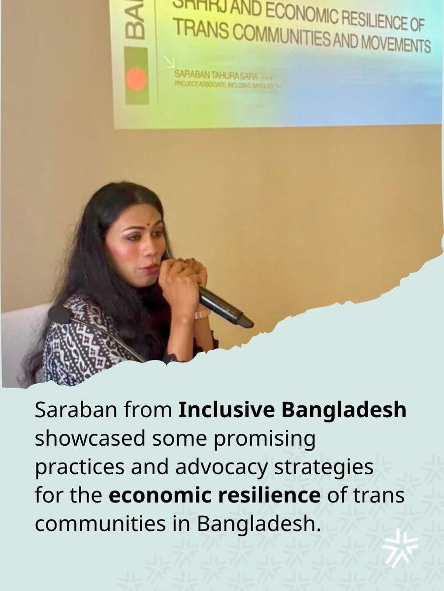 🌈🇧🇩 Saraban, a member of Inclusive Bangladesh and Dhaka Pride, is presenting on the socioeconomic and healthcare situation of Bangladesh’s transgender community at an international conference in Sri Lanka. This marks another strong step toward equality, empowerment, &amp; inclusion!