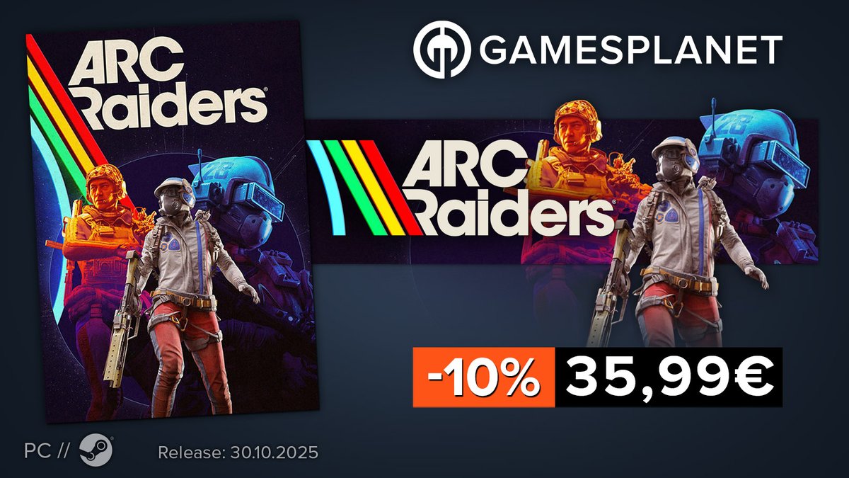 Grâce à mon partenaire <a href="/GamesplanetFR/">Gamesplanet France 🌸 SPRING SALE 🌸</a> 
Profitez de -10% dès maintenant sur ARC Raiders 🔥
👉 fr.gamesplanet.com/game/arc-raide…

Rendez-vous dès 12h00 en live — préparez vos cafés 🔗 twitch.tv/laorie