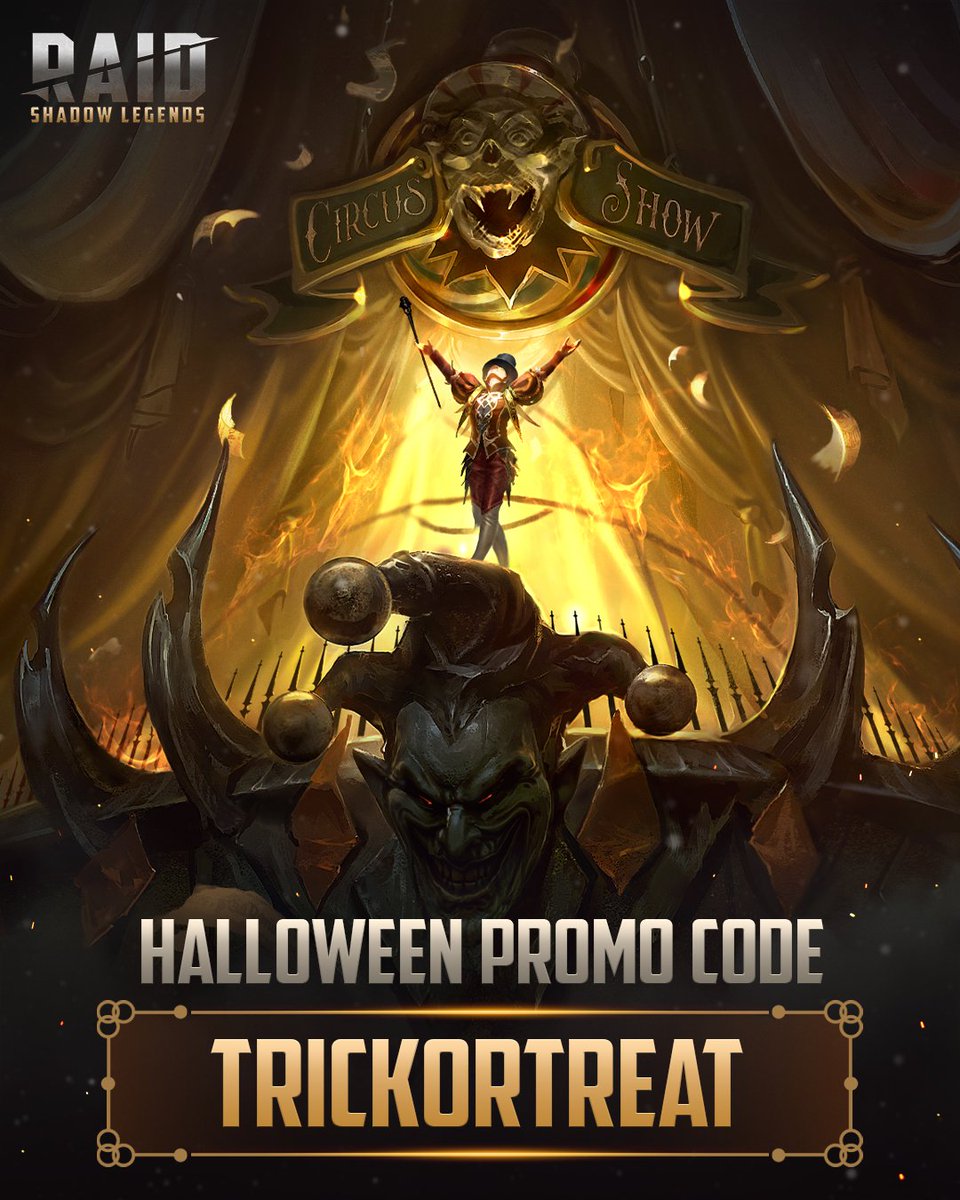 Celebrate Halloween with a new RAID promo code! 🎃 
Dark forces are already causing all sorts of mischief and tricks in Teleria, so we’ve prepared a bag of treats for all Raiders. 
Use the promo code below between October 30 and November 7 to claim your in-game rewards: