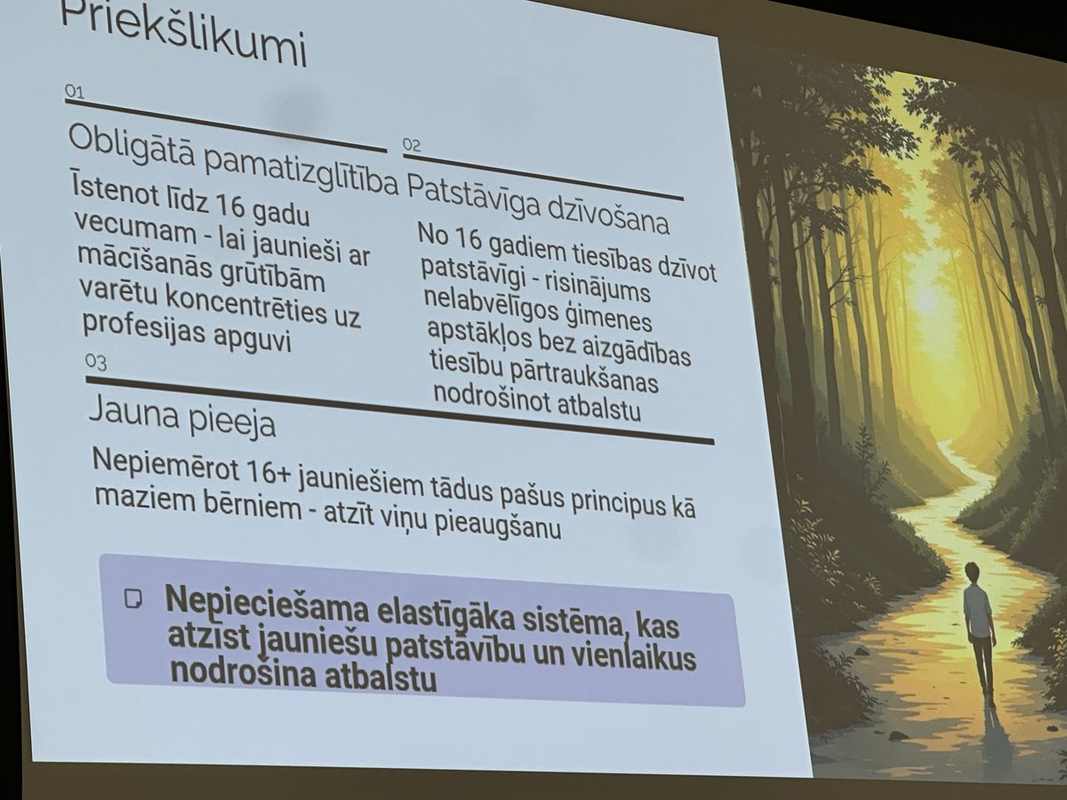 “16 +/-. Rīgas pieredze” Bāriņtiesas konference veltīta pusaudžiem. Diskusija centrā ir pusaudžu lēmumu pieņemšanas autonomija un tās robežas dažādās dzīves jomās – dzīvesvietas izvēlē, izglītībā un veselības aprūpē.