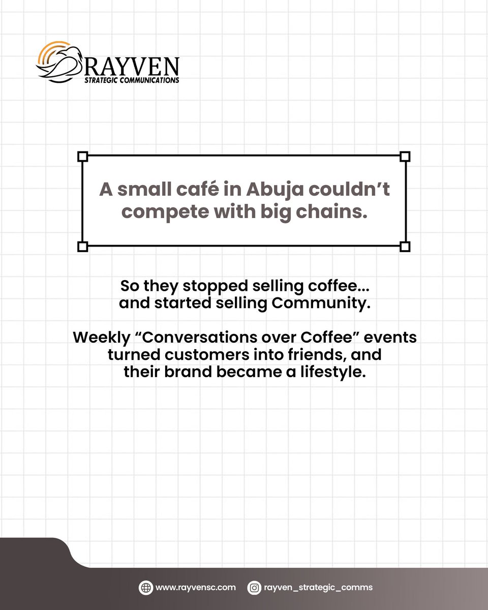 RayvenStrategic's tweet photo. At Rayven Strategic Communications, we don’t chase attention.

We craft meaning.
Because Connection outlives Campaigns. 

Always.

#RayvenStrategicCommunications #BrandStorytelling #Connection #campaign #purpose #branding #marketingstrategy #Buildingbelonging https://t.co/N3P9O4XTKp